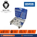 Set Socket dan Spanner 1/4" & 1/2" 120 Pcs - Kombinasi Lengkap SEN5829500K SENATOR Original By CROMWELL UK, Standar EROPA DIN 3113