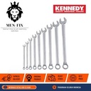 Set Kunci Kombinasi Profesional 9 Pcs 1/4" - 3/4" KEN5823920K KENNEDY Original By CROMWELL UK, Standar EROPA DIN 3113