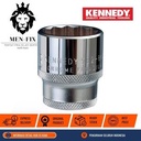 Socket 1.7/16" A/F 3/4" Square Drive - Alat Teknik Pengganti Baut KEN5828490K KENNEDY Original By CROMWELL UK, Standar EROPA DIN 3113