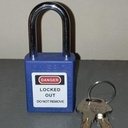 Compact Safety Padlock Blue OB 14-BDG03UNDKD LOTO