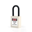 Nylon Body Safety Padlock - Nylon Shackle  - Warna Putih