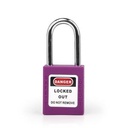 Gembok Safety Loto Padlock Safety Lockout 38mm Stainless Steel - Warna Ungu