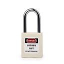 GEMBOK LOTO Safety Padlock Stainless Steel Shackle - Warna Putih