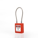 Gembok Safety Steel Cable LOTOTO Safety Padlock  LOTOTO Gembok Steel - Warna Orange