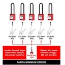 LOTOTO (Lockout Tagout Tryout) Paket Gembok Master Key Merah BDG31DKD