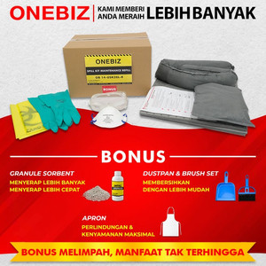 ONEBIZ Universal Spill Kit 20 Liter - Penyerap Tumpahan Cairan 5 Galon (Refill)