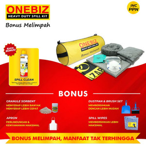 ONEBIZ Heavy Duty Spill Kit Portable Universal Spill Kit 25 Liter (7 Gallon)