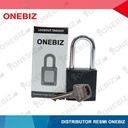 Aluminium Die Cast SAFETY PADLOCK Black Hitam Certificate Original