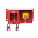 Loto Box/Safety Device Heavy Duty H+Emergency Push Button+Padlock - Ungu