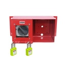 Loto Box Assy/Device Heavy Duty Horizontal Switch Button + 2 Padlock - Hijau