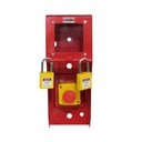 Loto Box Heavy Duty 2 System Vertikal Push Button + 2 Padlock - Kuning