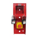 Loto Box/Safety Device Heavy Duty+Emergency Push Button+Padlock - Hitam