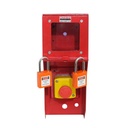 Loto Box Vertical Include Emergency Push Button + 2 Padlock - Orange
