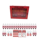 LOTO SET EQUIVALEN MASTERLOCK 1484BP410 RED MASTER LOCK 1484BP410RED