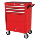 Kennedy KEN5942020K Roller Cabinet, Industrial Range, Red/Grey, Steel, 3-Drawers, 845 x 710 x 465mm, 450kg Capacity