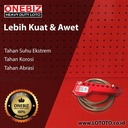 ONEBIZ Cable Lockout OB 14-BDAL61-2 Aluminum Material with Red Paint Spraying Stainless Steel Cable Dia. 4mm Length 1.5m