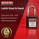 ONEBIZ Compact Safety Padlock Black OB 14-BDG05U Thermoplastic Safety Padlock