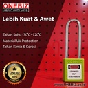 ONEBIZ Long Steel Shackle Safety Padlock Green OB 14-BDG24 Thermoplastic Safety Padlock