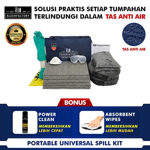 KLEENFACTORY Universal Spill Kit 45 Liter With Bag Universal Spill Kit Tas 45 Liter