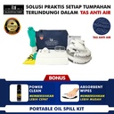 KLEENFACTORY Oil Spill Kit 50 Liter With Bag Oil Spill Kit Tas 50 Liter
