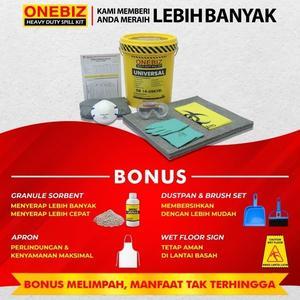 Spill Kit Industri Penyerap Cairan Universal 10 Liter 3 Gallon