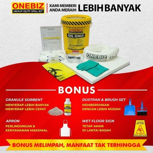 Penyerap Tumpahan Minyak Oli Bensin 5 Galon Oil Spill Kit 20 Liter