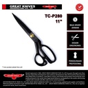 Gunting Potong Bahan Kain Golden Eagle 11inch TC-P280 - Tailor Scissor