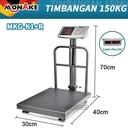MONAKE Timbangan Duduk Digital Kapasitas 150kg/300kg Sisik komputasi digital Electrik Platform Scele Sayur, Timbangan barang MKG - 150KG