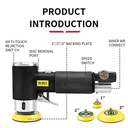 【Indonesia】Polisher Air Sander 2 inci/3 inci Mesin Pengamplasan Pneumatik untuk Polishing Metal Hitam Kuning   Logam Bengkel Bola Plastik Roda