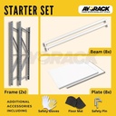 RAK GUDANG BESI 4 TINGKAT 2 METER AYORACK AL3-2020S LIGHT DUTY 300KG - STARTER
