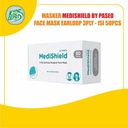 Masker MediShield by PASEO - 3Ply Earloop Surgical Face Mask BOX 50pcs