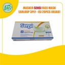 Masker SENSI 3Ply EARLOOP (Surgical Face Mask) isi 20pcs