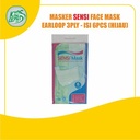 Masker SENSI 3Ply EARLOOP (Surgical Face Mask) isi 6pcs
