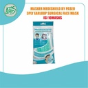 Masker MediShield by PASEO - 3Ply Earloop Surgical Face Mask isi 10pcs