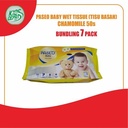 [SUPER BUNDLING] Tissue PASEO Baby Wet Chamomile 50s (TISU BASAH)