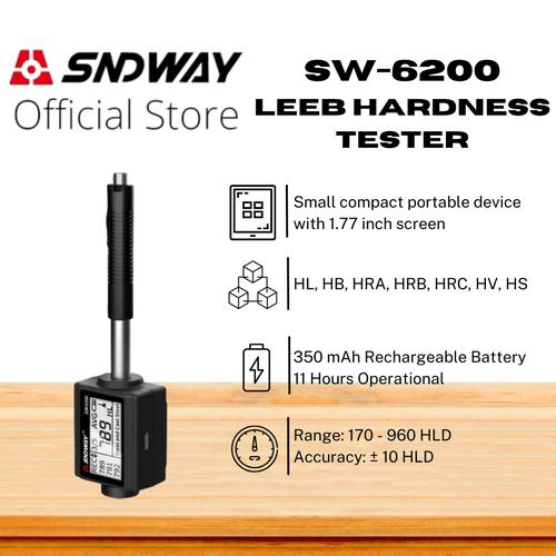 SNDWAY Leeb Hardness Tester Tes Kekerasan Material SW-6200/6230 - SW-6200