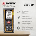 SNDWAY Meteran Digital Laser Distance Meter 40/60/80/100/120/150 Meter SW-T40/T60/T80/T100/TG120 - 60 m SW-T60