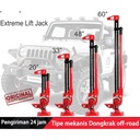 Dongkrak Mobil Serbaguna untuk Semua Medan - Dongkrak Pertanian 60 Inch, Alat Penyelamatan Offroad, Cocok untuk Kendaraan 4x4 & Mobil Jeep - Merah 60"