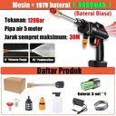 Superjet 48VF Jet Cleaner Cuci Motor Portable Jet Alat Cuci Motor Cuci Mobil Baterai Alat Cuci Mobil Alat Air Tekanan Tinggi Alat Portable Nirkabel Untuk Nyuci Mesin Cuci Lithium - ️197V+1 battery-VD