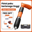 Alat Paku  Nail Alat Fastening Alat Ramset Alat Alat Paku Tembak Paku Tembok Beton Paku Lurus Mini Pelat baja setebal 6MM Mesin Paku Beton Alat Pengencang - warna oranye