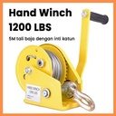 Hand Winch 1200 Pon / Pengunci Otomatis Dua Arah / Mesin Penggulung Manual / Alat Pengangkat dan Penurun Beban / Hand Winch Berkualitas Tinggi - 1200LBS 5M