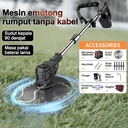 Mesin pemotong rumput listrik tanpa kabel 48vmesin pemotong rumput listrik dengan baterai lithium isi ulang/portabel