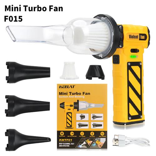 KEELAT KMTF02 Brushless Motor Turbo Jet Fan Blower & Suction 2 in 1 Jet Blower Portable Kipas 130000RPM - 110000RPM Turbo Jet Fan