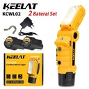 KEELAT KCWL02  Lampu luar ruangan portabel mini  12v lampu led tahan jatuh lampu berkemah tahan air Camping Portable Pria - KCWL02 12V*2baterai