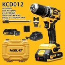 【KEELAT KCD0012】13mm Mesin Bor Heavy -Duty  Drill 20V BOR LISTRIK Cordless Electric Drill 1/2  Rotary Hammer Drill Use for Concrete Wood Tool Impact With MT  Baterai  Dengan fungsi anti keseleo - Heavy Drill+1*