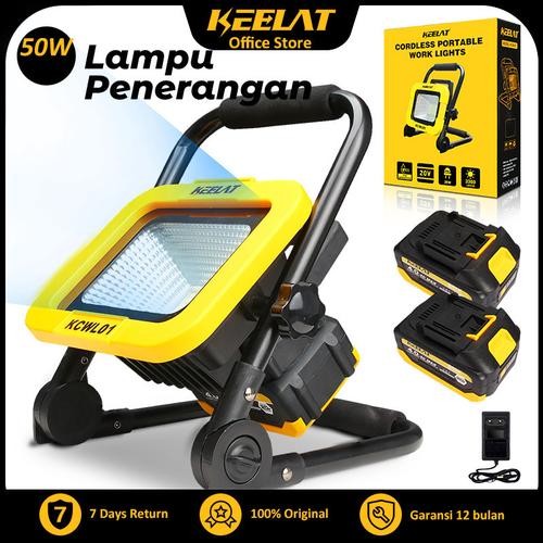 【KEELAT KCWL01】Lampu LED Outdoor 36LED dengan baterai, tahan air, sangat terang, multifungsi, dan portabel