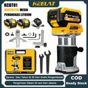 KEELAT KCBT01 Brushless Mesin Profil Router Laminate Trimmer Pembentuk Kayu Wood 20V Baterai litium