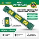 Feibao WaterPass Mini 150mm / Waterpass Torpedo / Alat Ukur Sudut Derajat Tukang Mini / F45-210