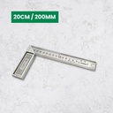 YUEFEIBAO Feibao Penggaris Siku L 25cm / Steel Angle Ruler / Penggaris Siku Tukang / 25cm / Tools / Alat Perkakas / F42-0074B - 200mm