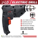 JLD Mesin Bor Reversable Bolak Balik Iistrik 10mm Bor kayu listrik Tembok Beton IMPACT DRILL 380W  Murah Promo Impact Drill Mesin  BISA COD - JLD 10-3